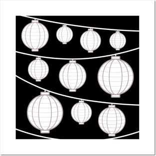 Lanterns | White Posters and Art